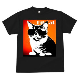 マンチカン サングラス 猫ファン プリント Tシャツ 速乾 吸汗 半袖 猫柄 ねこ柄 スポーツ 春夏 ラウンドネック トップス メンズ