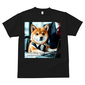 Tシャツ スポーツウェア 柴犬 コスプレ犬 ビジネス犬 人間用 人用 速乾 吸汗 半袖 犬柄 いぬ柄 春夏 トップス メンズ おしゃれ カジュアル 可愛い 犬ファン プリント アニマル 動物