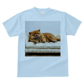 Tシャツ チャウチャウ 犬柄 いぬ柄 アウトドア スポーツ 人間用 犬ファン 春夏 半袖 トップス メンズ キッズ かっこいい かわいい カジュアル プリント アニマル 動物