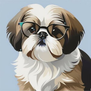 Kl ShihTzu 킢  CXg wi NbVJo[  45×45cm Aj}  NbV{̕t `
