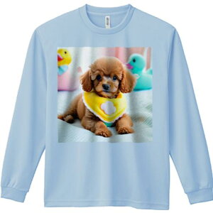 アヒル トイプードル ぬいぐるみ ベビー用品 カラフル かわいい 長袖Tシャツ 人間用 メンズ 秋春夏 プリント レジャー アウトドア カジュアル