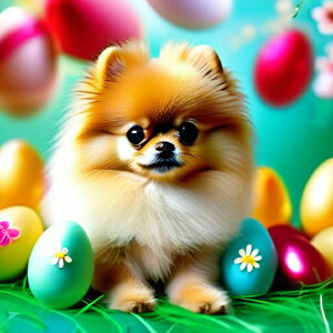 �C�[�X�^�[�G�b�O �|�����j�A�� �� ���R �N�b�V�����J�o�[ 45×45cm �A�j�}���� ������� ���� �N�b�V�����{�̕t�� �����` ���t�@��