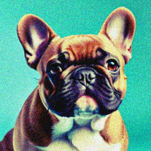 青い背景 フレンチブルドッグ ポップアートスタイル かわいい 耳が大きい クッションカバー 45×45cm アニマル柄 おしゃれ 可愛い クッション本体付き 正方形 犬ファン