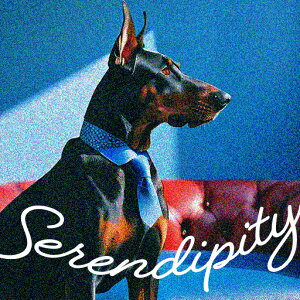 ネクタイ ドーベルマン ソファ 文字 クッションカバー 45×45cm アニマル柄 おしゃれ 可愛い クッション本体付き 正方形 犬ファン