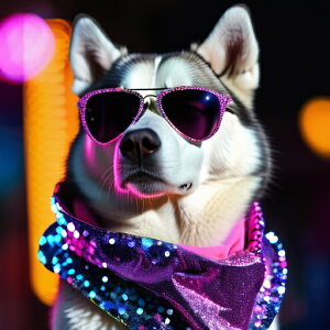 �T���O���X �n�X�L�[ �o���_�i �p�[�e�B�[���C�g �L���L�� �N�b�V�����J�o�[ 45×45cm �A�j�}���� ������� ���� �N�b�V�����{�̕t�� �����` ���t�@��