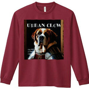 長袖Tシャツ 人間用 メンズ 秋春夏 プリント レジャー アウトドア カジュアル かわいい 犬ファン 鎧 セントバーナード 額縁 犬