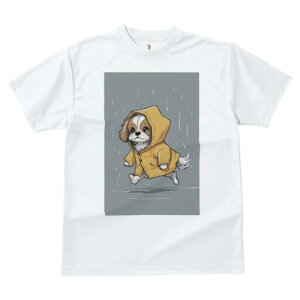 キャバリア Tシャツ レディース 犬ファン 半袖 春夏 犬柄 プリント カジュアル かわいい 人間用 個性派 ここだけのデザイン 面白 雨 キャバリア レインコート