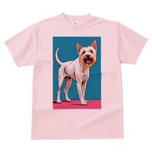 ウエストハイランドホワイトテリア Tシャツ レディース 犬ファン 半袖 春夏 犬柄 プリント カジュアル かわいい 人間用 個性派 ここだけのデザイン 面白 ウエストハイランドホワイトテリア