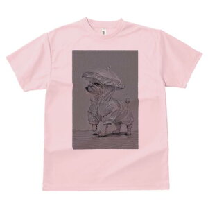 マルチーズ Tシャツ レディース 犬ファン 半袖 春夏 犬柄 プリント カジュアル かわいい 人間用 個性派 ここだけのデザイン 面白 雨 マルチーズ レインコート 傘