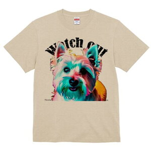 ウエストハイランドホワイトテリア Tシャツ レディース 犬ファン 半袖 春夏 犬柄 プリント カジュアル かわいい 人間用 個性派 ここだけのデザイン 面白 ウエストハイランドホワイトテリア