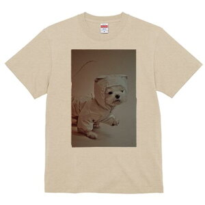 マルチーズ Tシャツ レディース 犬ファン 半袖 春夏 犬柄 プリント カジュアル かわいい 人間用 個性派 ここだけのデザイン 面白 レインコート マルチーズ フード