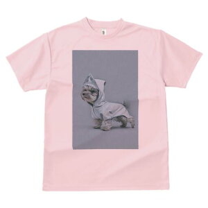 ヨークシャーテリア Tシャツ レディース 犬ファン 半袖 春夏 犬柄 プリント カジュアル かわいい 人間用 個性派 ここだけのデザイン 面白 レインコート ヨークシャーテリア フード