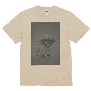 ヨークシャーテリア Tシャツ レディース 犬ファン 半袖 春夏 犬柄 プリント カジュアル かわいい 人間用 個性派 ここだけのデザイン 面白 レインコート ヨークシャーテリア フード