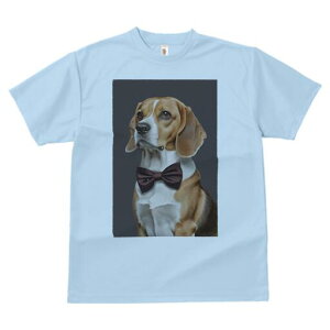 ビーグル Tシャツ レディース 犬ファン 半袖 春夏 犬柄 プリント カジュアル かわいい 人間用 個性派 ここだけのデザイン 面白 蝶ネクタイ ビーグル