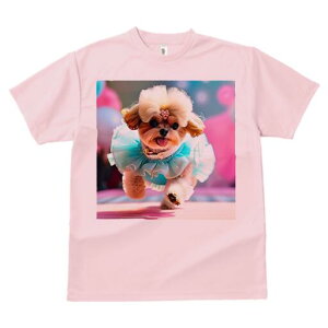 マルチーズ,ヨークシャーテリア Tシャツ レディース 犬ファン 半袖 春夏 犬柄 プリント カジュアル かわいい 人間用 個性派 ここだけのデザイン 面白 チュール マルチーズ,ヨークシャーテリ