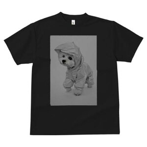 マルチーズ Tシャツ レディース 犬ファン 半袖 春夏 犬柄 プリント カジュアル かわいい 人間用 個性派 ここだけのデザイン 面白 レインコート マルチーズ フード