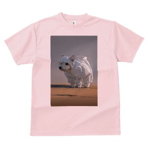 ウェストハイランドホワイトテリア Tシャツ レディース 犬ファン 半袖 春夏 犬柄 プリント カジュアル かわいい 人間用 個性派 ここだけのデザイン 面白 レインコート ウェストハイランドホ