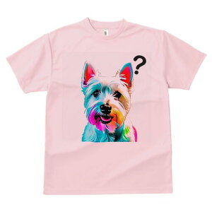 ウエストハイランドホワイトテリア Tシャツ レディース 犬ファン 半袖 春夏 犬柄 プリント カジュアル かわいい 人間用 個性派 ここだけのデザイン 面白 ウエストハイランドホワイトテリア
