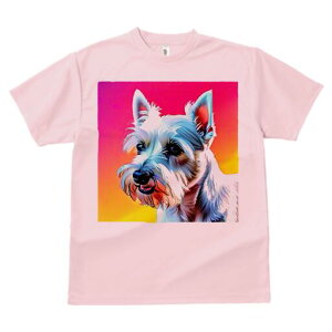 ウエストハイランドホワイトテリア Tシャツ レディース 犬ファン 半袖 春夏 犬柄 プリント カジュアル かわいい 人間用 個性派 ここだけのデザイン 面白 ウエストハイランドホワイトテリア