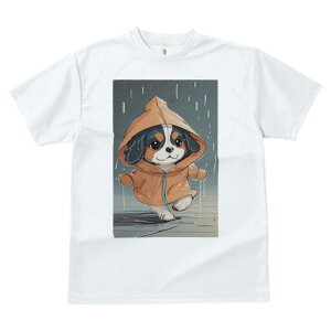 キャバリア Tシャツ レディース 犬ファン 半袖 春夏 犬柄 プリント カジュアル かわいい 人間用 個性派 ここだけのデザイン 面白 雨 キャバリア レインコート