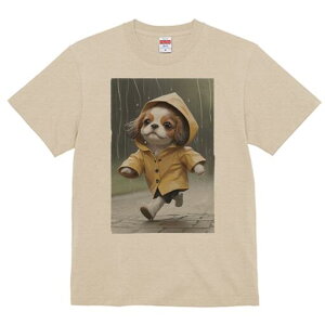キャバリア Tシャツ レディース 犬ファン 半袖 春夏 犬柄 プリント カジュアル かわいい 人間用 個性派 ここだけのデザイン 面白 雨 キャバリア レインコート