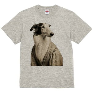 ボルゾイ Tシャツ レディース 犬ファン 半袖 春夏 犬柄 プリント カジュアル かわいい 人間用 個性派 ここだけのデザイン 面白 ドレス ボルゾイ レトロ ヴィンテージ