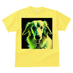ボルゾイ Tシャツ レディース 犬ファン 半袖 春夏 犬柄 プリント カジュアル かわいい 人間用 個性派 ここだけのデザイン 面白 ボルゾイ