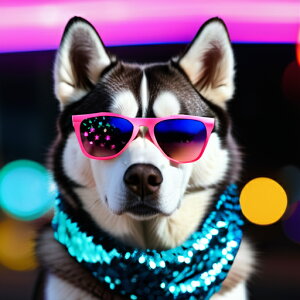 �T���O���X �V�x���A���n�X�L�[ �l�I�����C�g �X�p���R�[���̃X�J�[�t �N�b�V�����J�o�[ 45×45cm �A�j�}���� ������� ���� �N�b�V�����{�̕t�� �����`