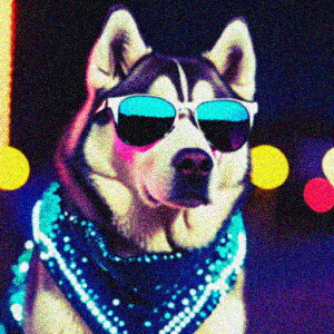 �T���O���X �n�X�L�[ �l�I�� �r�[�Y�l�b�N���X �N�b�V�����J�o�[ 45×45cm �A�j�}���� ������� ���� �N�b�V�����{�̕t�� �����`