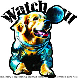 �F���� �S�[���f�����g���o�[ �� watch out �X�y�[�X�A�h�x���`���[ �N�b�V�����J�o�[ 45×45cm �A�j�}���� ������� ���� �N�b�V�����{�̕t�� �����`