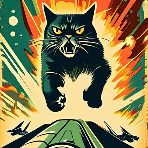 퓬@ A[g NbVJo[ 45×45cm Aj}   NbV{̕t `