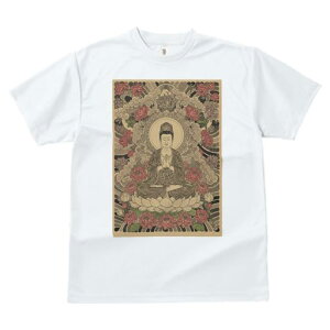 Tシャツ レディース 犬ファン 半袖 春夏 プリント カジュアル かわいい 人間用 派手 個性的 仏 仏像 蓮の花 瞑想 宗教