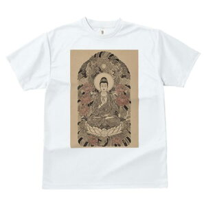 Tシャツ メンズ キッズ 犬ファン 半袖 春夏 プリント カジュアル かわいい 人間用 派手 個性的 仏 仏像 蓮の花 瞑想 悟り