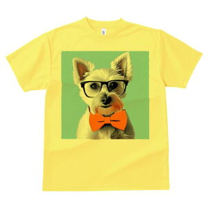 ウエストハイランドホワイトテリア Tシャツ 犬愛 ユニークデザインレディース 犬ファン 半袖 春夏 プリント 大人カジュアル かわいい 人間用 ギフト 個性的 猛暑対策 メガネ ウエストハイラ