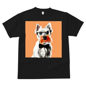 ウエストハイランドホワイトテリア Tシャツ 犬愛 ユニークデザインレディース 犬ファン 半袖 春夏 プリント 大人カジュアル かわいい 人間用 ギフト 個性的 猛暑対策 メガネ ウエストハイラ