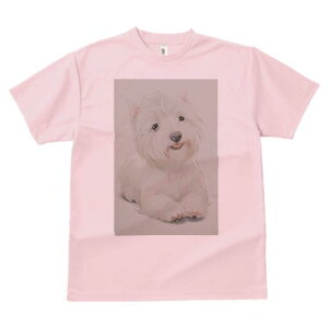 ウエストハイランドホワイトテリア Tシャツ 犬愛 ユニークデザインレディース 犬ファン 半袖 春夏 プリント 大人カジュアル かわいい 人間用 ギフト 個性的 猛暑対策 ウエストハイランドホ