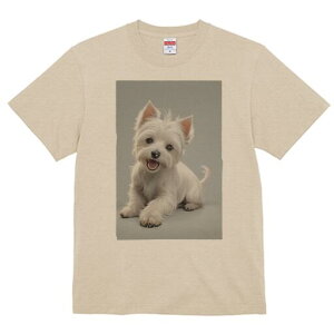 ウエストハイランドホワイトテリア Tシャツ 犬愛 ユニークデザインレディース 犬ファン 半袖 春夏 プリント 大人カジュアル かわいい 人間用 ギフト 個性的 猛暑対策 ウエストハイランドホ