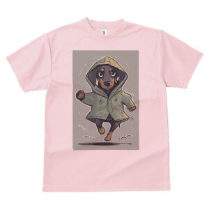 ダックスフンド Tシャツ 犬愛 ユニークデザインレディース 犬ファン 半袖 春夏 プリント 大人カジュアル かわいい 人間用 ギフト 個性的 猛暑対策 レインコート ダックスフンド フード