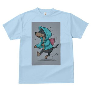 ミニチュアダックスフンド Tシャツ 犬愛 ユニークデザインレディース 犬ファン 半袖 春夏 プリント 大人カジュアル かわいい 人間用 ギフト 個性的 猛暑対策 レインコート ミニチュアダック