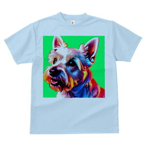 ウエストハイランドホワイトテリア Tシャツ 犬愛 ユニークデザインレディース 犬ファン 半袖 春夏 プリント 大人カジュアル かわいい 人間用 ギフト 個性的 猛暑対策 カラフル ウエストハイ