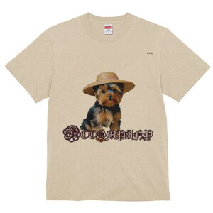 ヨークシャーテリア Tシャツ 犬愛 ユニークデザインレディース 犬ファン 半袖 春夏 プリント 大人カジュアル かわいい 人間用 ギフト 個性的 猛暑対策 帽子 ヨークシャーテリア