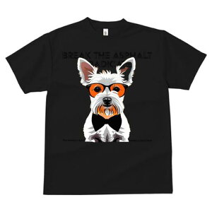 ウエストハイランドホワイトテリア Tシャツ 犬愛 ユニークデザインレディース 犬ファン 半袖 春夏 プリント 大人カジュアル かわいい 人間用 ギフト 個性的 猛暑対策 メガネ ウエストハイラ