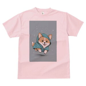 コーギー Tシャツ 犬愛 ユニークデザインレディース 犬ファン 半袖 春夏 プリント 大人カジュアル かわいい 人間用 ギフト 個性的 猛暑対策 雨 コーギー レインコート