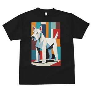 ウエストハイランドホワイトテリア Tシャツ 犬愛 ユニークデザインレディース 犬ファン 半袖 春夏 プリント 大人カジュアル かわいい 人間用 ギフト 個性的 猛暑対策 幾何学的 ウエストハイ