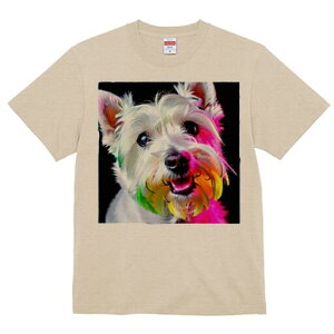 ウエストハイランドホワイトテリア Tシャツ 犬愛 ユニークデザインレディース 犬ファン 半袖 春夏 プリント 大人カジュアル かわいい 人間用 ギフト 個性的 猛暑対策 カラフル ウエストハイ