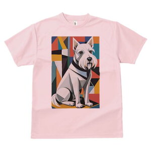 ウエストハイランドホワイトテリア Tシャツ 犬愛 ユニークデザインレディース 犬ファン 半袖 春夏 プリント 大人カジュアル かわいい 人間用 ギフト 個性的 猛暑対策 幾何学模様 ウエストハ