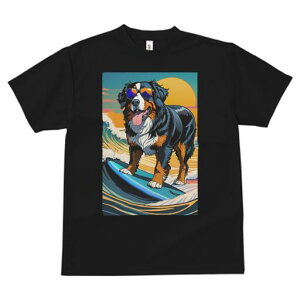 バーニーズマウンテンドッグ Tシャツ 犬愛 ユニークデザインレディース 犬ファン 半袖 春夏 プリント 大人カジュアル かわいい 人間用 ギフト 個性的 猛暑対策 サーフィン バーニーズマウン