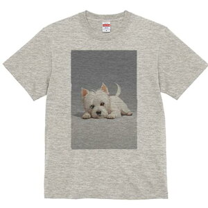ウエストハイランドホワイトテリア Tシャツ 犬愛 ユニークデザインレディース 犬ファン 半袖 春夏 プリント 大人カジュアル かわいい 人間用 ギフト 個性的 猛暑対策 かわいい ウエストハイ