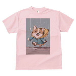 コーギー Tシャツ 犬愛 ユニークデザインレディース 犬ファン 半袖 春夏 プリント 大人カジュアル かわいい 人間用 ギフト 個性的 猛暑対策 雨 コーギー レインコート