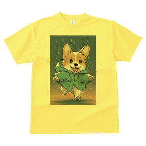 コーギー Tシャツ 犬愛 ユニークデザインレディース 犬ファン 半袖 春夏 プリント 大人カジュアル かわいい 人間用 ギフト 個性的 猛暑対策 雨 コーギー レインコート